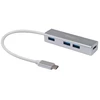 Equip USB-C į 4 prievadų USB 3.0 šakotuvas, USB 3.2 Gen 1 (3.1 Gen 1) Type-C, USB 3.2 Gen 1 (3.1 Gen 1) Type-A, 5000 Mbit/s, Sidabrinis, Aliuminis, Windows 10, Windows 7, Windows 8