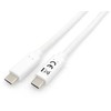 USB kabelis Equip USB-C - USB-C 1 m Balta (128361)