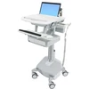 Laikiklis Ergotron StyleView, Multimedia cart, Aliuminio, Pilkas, Baltas, Aliuminio, Plastic, Zinc steel, Nešiojamas kompiuteris, 9.1kg, 43.9 cm (17.3")
