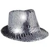 Kepurė ESPA Fedora skrybėlė su blizgučiais, sidabrinė ir juoda