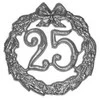 ESPA Sidabrinis vainikas 25 metų proga, 10 cm