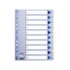 Esselte Leitz 100135 - Numeric tab index - Polypropylene (PP) - Mėlyna - Baltas - Portrait - A4 - 0.12 mm