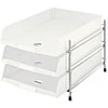 Esselte Leitz Briefablage - 3 Fächer - für C4 - baltas (Packung mit 3)