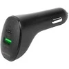 ESSENTIALS Automobilinis įkroviklis, 1x USB-A 18W, 1x USB-C 20W, juodas