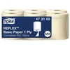 Essity Denmark As Popieriniai rankšluosčiai, Tork Reflex Basic 473100, 1 sluoksnio, 300 m, geltoni, pakuotė iš 6 vnt.