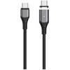 eSTUFF ES604265-BULK, 2 m, USB C, USB C, USB 2.0, Juoda
