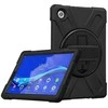 eSTUFF Lenovo TAB P11 juodas „Defender“ dėklas. Pakeltas.