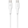 Kabelis USB eStuff USB-C - USB-C 0.5 m Baltas (ES604070-BULK)