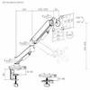 Laikiklis eSTUFF Single Gas Spring Monitorius