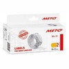 Kainų etiketė METO 26x12mm neoninė oranžinė, nuolat lipni - (6 ritinėliai x 1 000 vnt.)