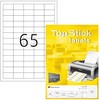 Herma Etiketter TopStick 38,1x21,2 mm hvid - (100 ark x 65 stk.)