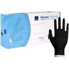Juodos nitrilinės pirštinės be pudros ABENA Nitrile Powder-Free Medical Examination Gloves Juodas L 100vnt.