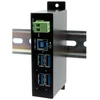Exsys EXSYS EX-1504HMS 4 prievadų metalinis USB 3.2 Gen1 HUB su 15KV EDS apsauga nuo viršįtampių