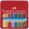 Spalvoti akvareliniai pieštukai Faber-Castell Grip Jumbo, 16 spalvų