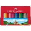 Spalvoti pieštukai Faber-Castell, 36 spalvų, metalinėje dėžutėje