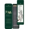 „Faber-Castell“ pieštukai, grafito akvarelė, 5 dalių metalinė pakuotė „Faber-Castell“ (117805 FC)