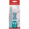 Faber-Castell Pieštukas 2 vnt. + trintukas + drožtukas Sparkle Cosmic turkio spalvos