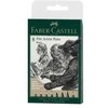 Faber-Castell - Pitt Artist Pen India rašalinis rašiklis, piniginė iš 8, juodas (167158)