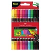 Flomasteriai Faber-Castell, dvipusiai, 10 neoninių spalvų