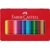 Spalvoti pieštukai Faber-Castell GRIP 2001, 36 spalvų, metalinėje dėžutėje