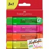 Faber-castell 1546 žymeklis, 4 spalvos, super fluorescencinis