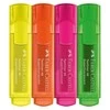 Teksto žymeklių rinkinys Faber-Castell 46, labai ryškių spalvų, 4 spalvų