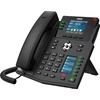 Fanvil X4U, IP telefonas, juodas, laidinis ragelis, 12 linijų, LCD, 7,11 cm (2,8 colio)