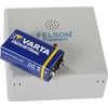 FELSON drėgmės jutiklis su 9 V baterija. P x A x G 82 x 82 x 35 mm.