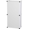 FIBOX Dangtelis SOLID P poliesteris 600 x 300 x 45 mm pilkas IP67 be varžtų