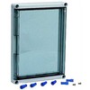 FIBOX atverčiamas dangtis EKIN3305HT, polikarbonatas 320 x 320 x 50 mm, permatomas, 1 pora su varžtais, skirtas EKIN 33
