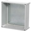FIBOX dėžutės pagrindas SOLID P poliesteris 300 x 300 x 130 mm be flanšo angų ir be tvirtinimo plokštės.