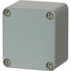 FIBOX montavimo dėžutė, atspari korozijai, aliuminis, 66x60x46 mm, pilka, RAL7001, IP 66 ir IP 67, tuščia