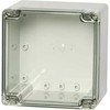 FIBOX montavimo dėžutė, polikarbonato, 130 x 130 x 125 mm, su permatomu dangteliu, IP 67