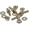 FIBOX sieninės spintelės tvirtinimo komplektas pagrindo plokštei PARDUOTA P, 6 mm M4/M4 4 vnt. rinkinys. Skirtas 1915, 3019 ir 3030 dėžutėms.