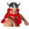 Fiesta Mėlynas vikingų šalmas su auksu