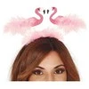 Fiesta Flamingo plaukų juosta su plunksnomis