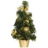 Fiesta Dirbtinė Kalėdų eglutė su auksinėmis dekoracijomis, 40 cm