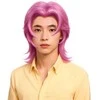 Fiesta Rožinė K-pop demon wig