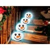 Fiesta Sniego senio LED balionai, 5 vnt.