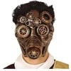 Fiesta Steampunk kaukė, auksinė