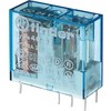 „Finder“ PCB montuojama galios relė, 24 V nuolatinės srovės ritė, 8 A perjungimo srovė, DPDT