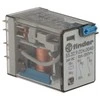 Finder Miniatiūrinė relė 2P 10A 24V DC mygtukas išbandyti veiksmų indikatorius (55.32.9.024.440)