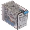 Finder Miniatiūrinė relė 4P 7A 24V DC mygtukas išbandyti veiksmų indikatorius (55.34.9.024.440)