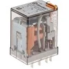 Finder Miniatiūrinis siųstuvas 2P 10A 24V AC mygtuko bandymas mechaninių savybių indikatorius (55.32.8.024.0040)