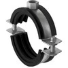 Fischer 560607, Pipe clamp, Juodas, Nerūdijantis plienas, 121 - 127 mm, EPDM, Nerūdijantis plienas, 2 kN, M10