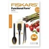 Fiskars Virtuvės reikmenų rinkinys FF, juoda/oranžinė, 3 vnt.
