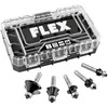 Flex Tools Flex CER suapvalintų frezų rinkinys (5 vnt.)