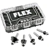 Flex Tools Flex CER suapvalintų frezų rinkinys (5 vnt.)