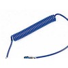 Flowconcept PUR spiralinė žarna 6,5/10,0 mm - 4 m darbinis ilgis, įskaitant jungtį ir antgalį, mėlyna