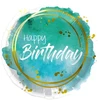 Folat Bv Turkio spalvos „Happy Birthday“ folijos balionas, 45 cm